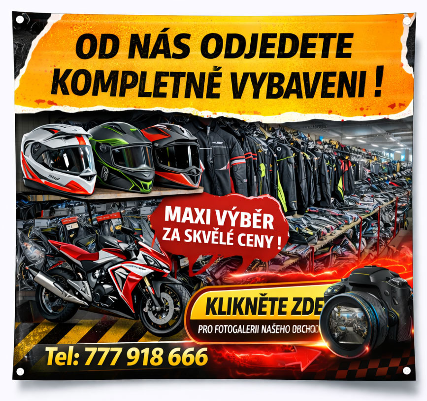 Od nás ojedete kompletně vybaveni...