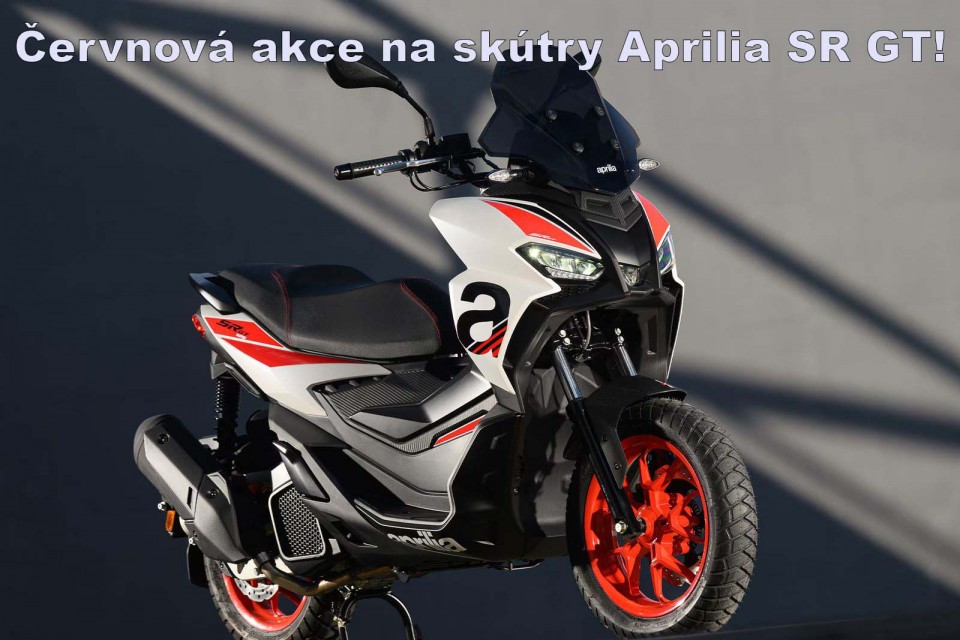 více - Červnová akce na skútry Aprilia SR GT!