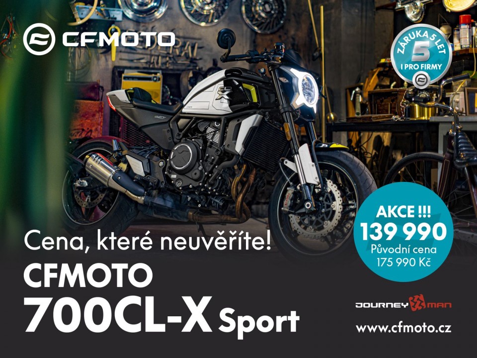 více - CFMOTO 700 CL-X Sport SLEVA 36.000,- Kč